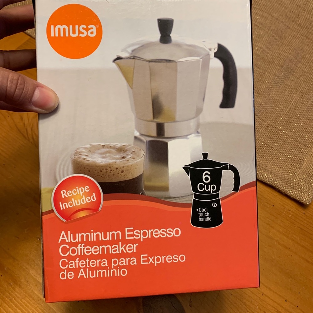 Imusa Aluminum Stovetop 6-cup Espresso Maker